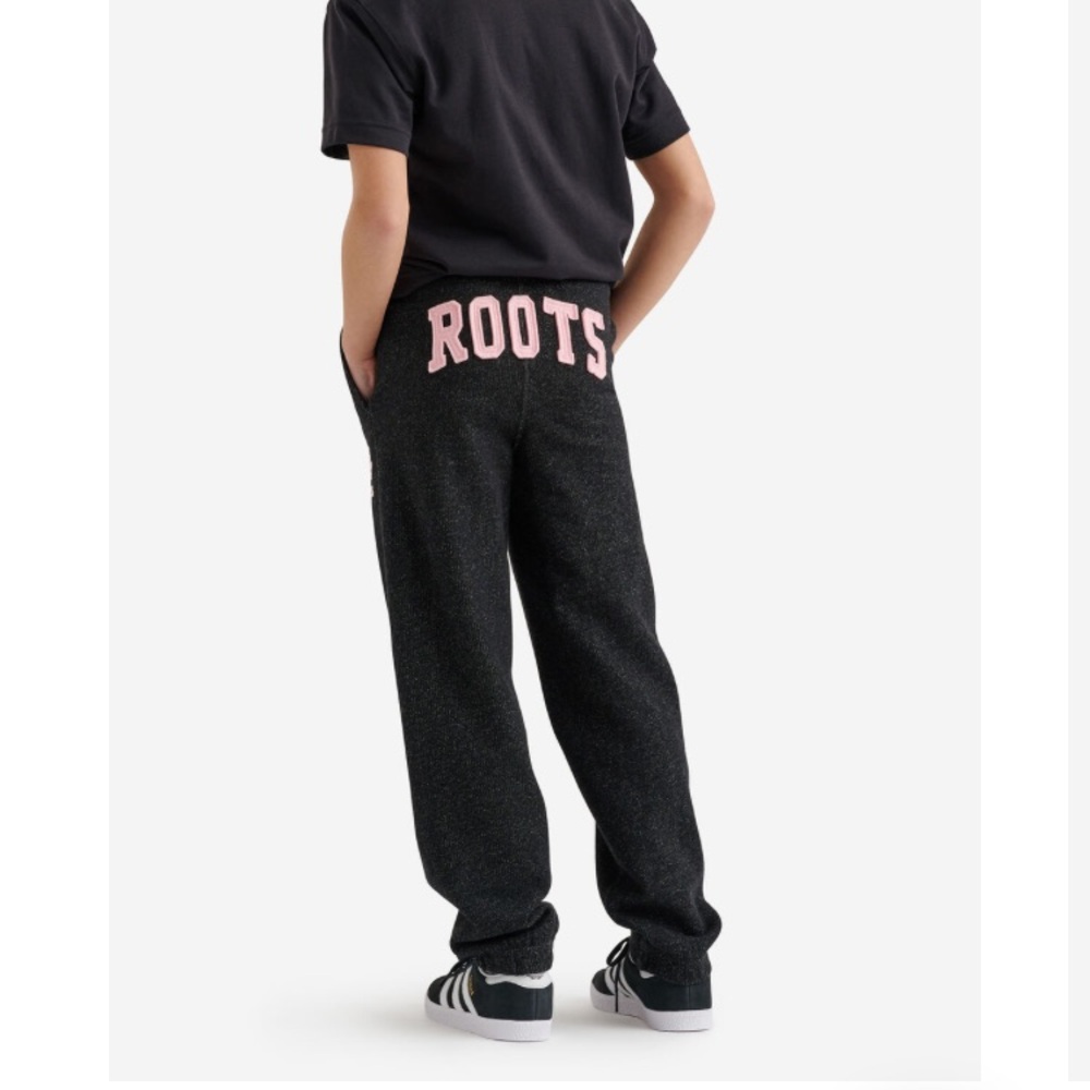 Roots black pepper kids Cabin Joggers, size 14